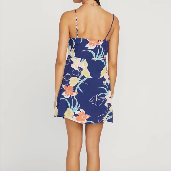 VOLCOM COCOANUT HUT DRESS - NAVY - Picture 2 of 7